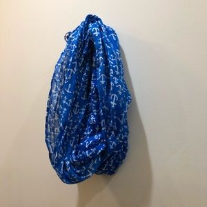 Old Navy Neck Scarf - Royal Blue/White Anchors